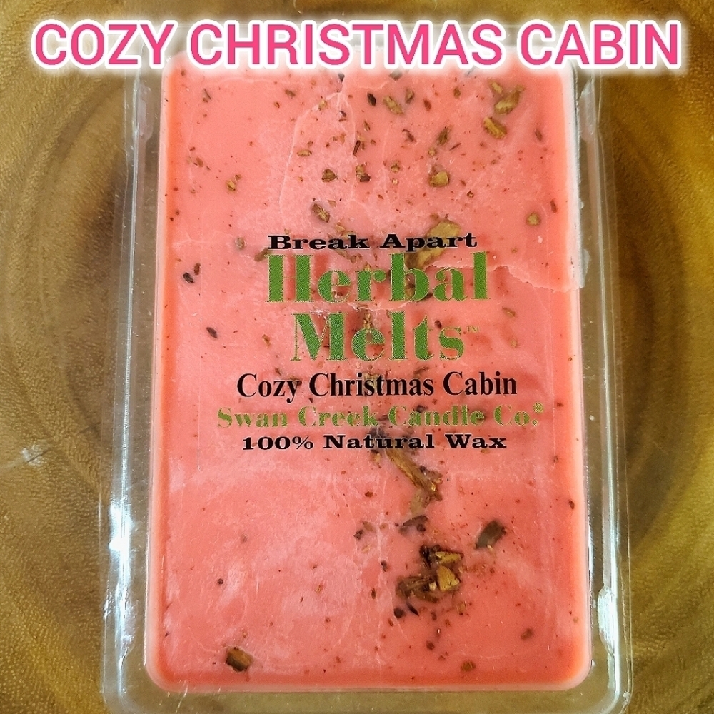 COZY CHRISTMAS CABIN by SWAN CREEK CANDLE Herbal Melts 100% Natural Wax 5.25 oz - Picture 6 of 7